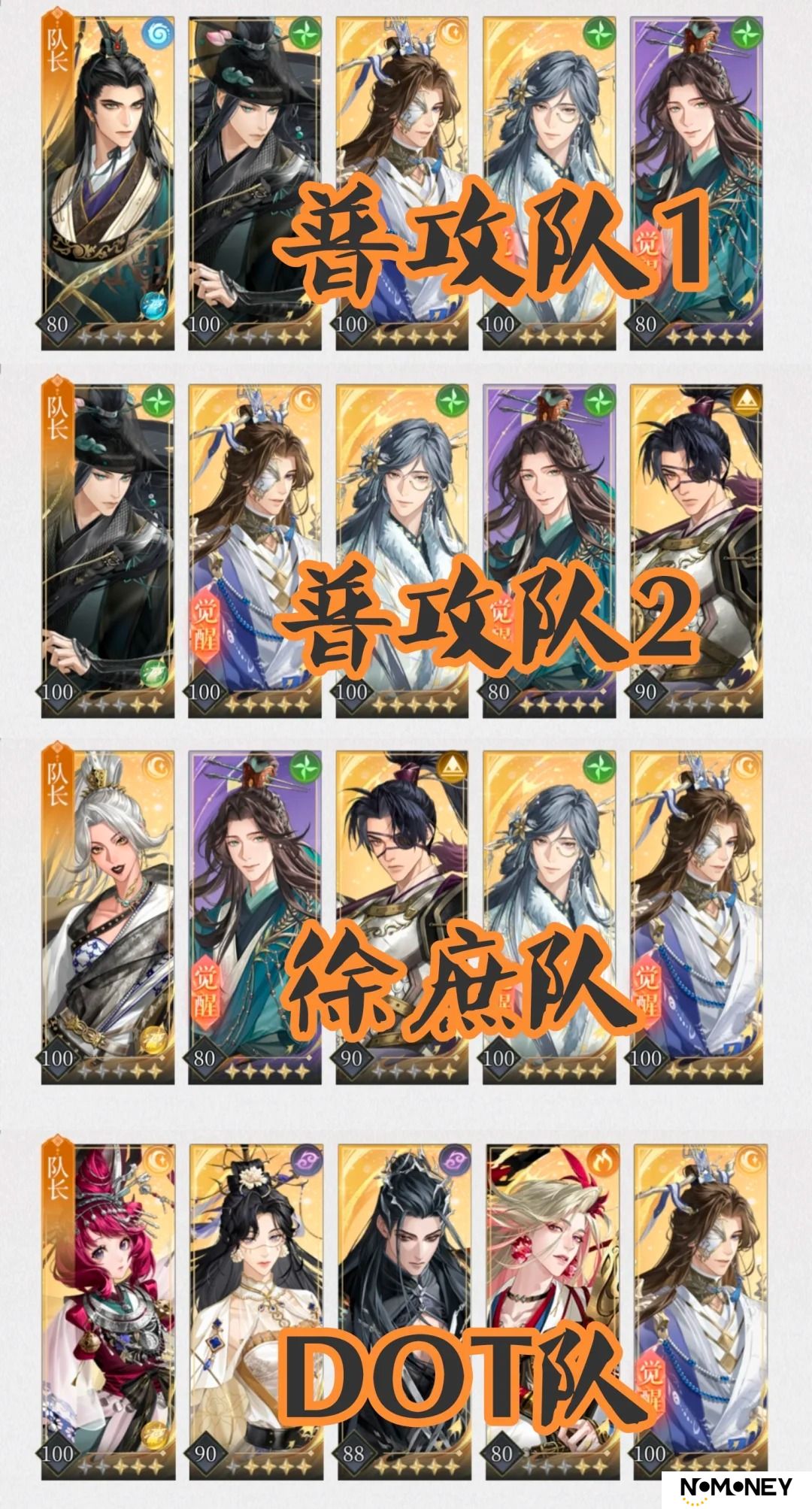 代号鸢配队体系指南